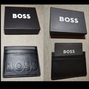Hugo Boss – Credit Card Case, w/ "BOSS" logo – New in Box